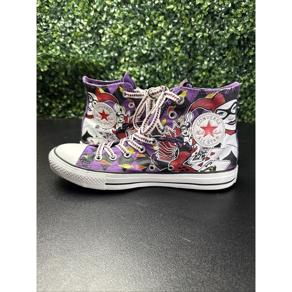 Converse Harley Quinn DC Comics Chuck Taylor Shoes Women's Size 10 Men 8 - Picture 7 of 11